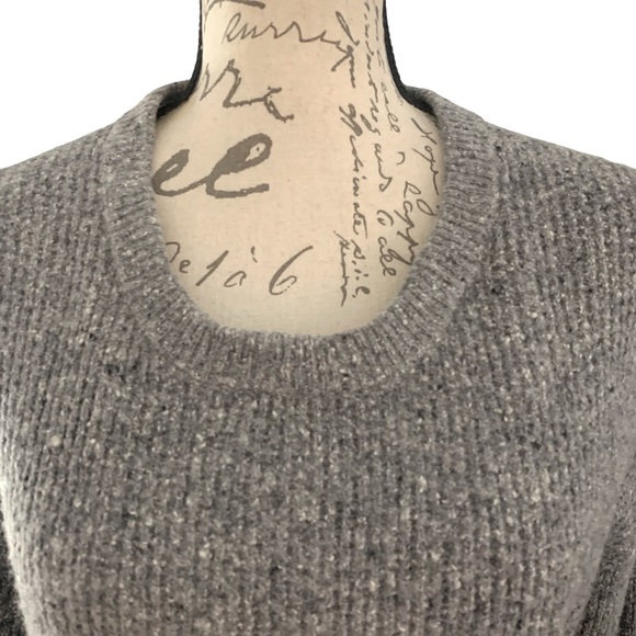 Madewell Convertible Cowl Neck To Crew Neck Lambs Wool Cashmere Blend Sweater S - Picture 8 of 11